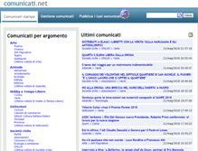 Tablet Screenshot of comunicati.netwww.comunicati.net